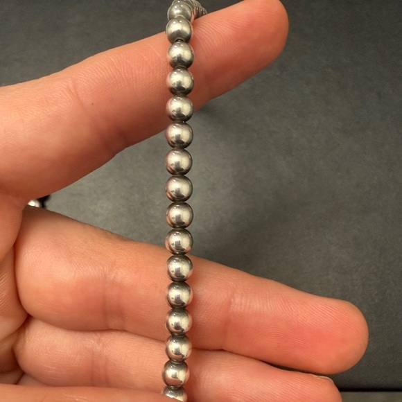 Authentic Navajo Pearl Necklace 5mm Pearls - Picture 4 of 4